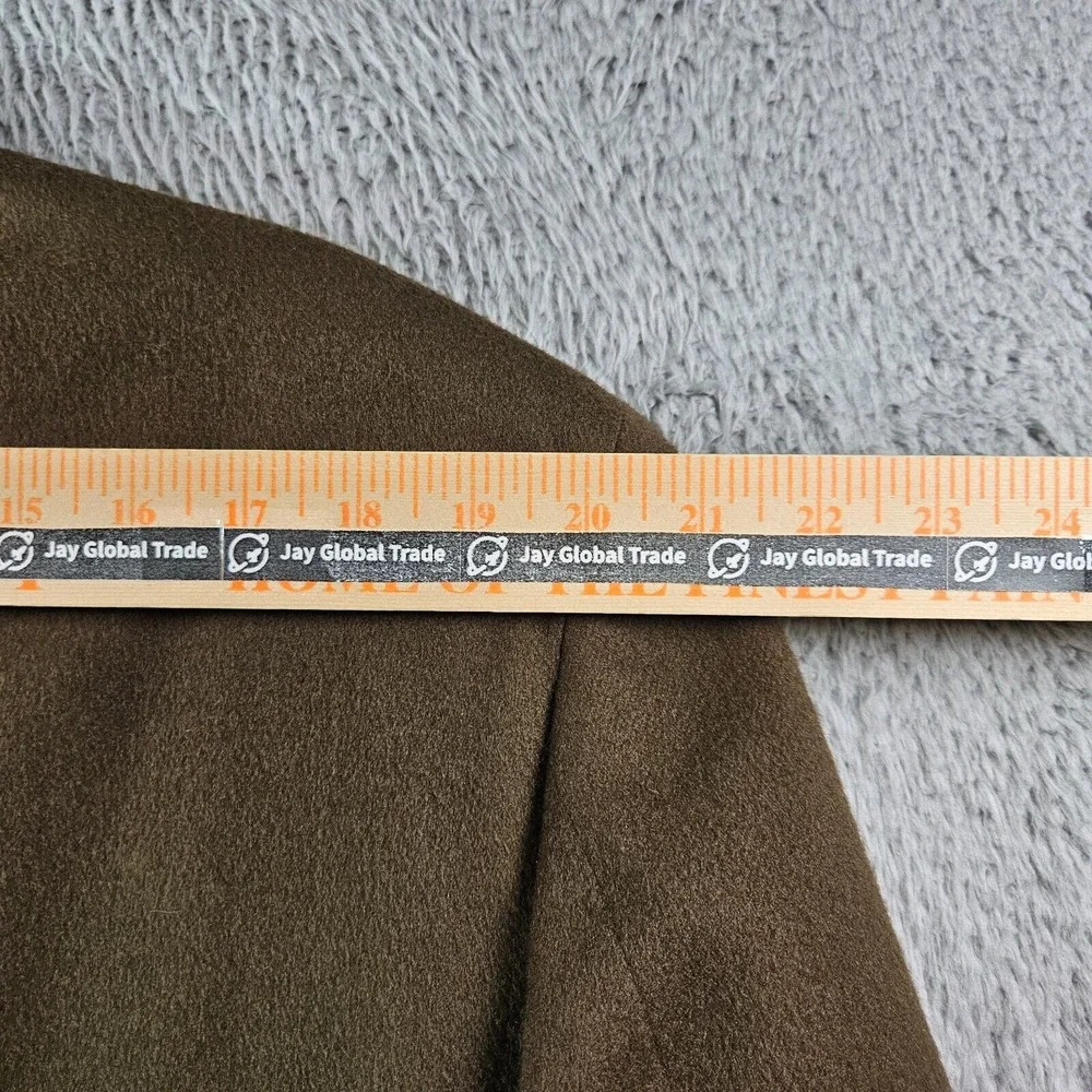 Bill Blass 44R 100% Cashmere Suit Blazer Jacket Sport Coat Men Dark‎ Olive Green
